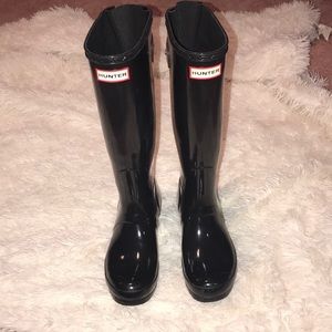 Hunter women’s original tall black boots